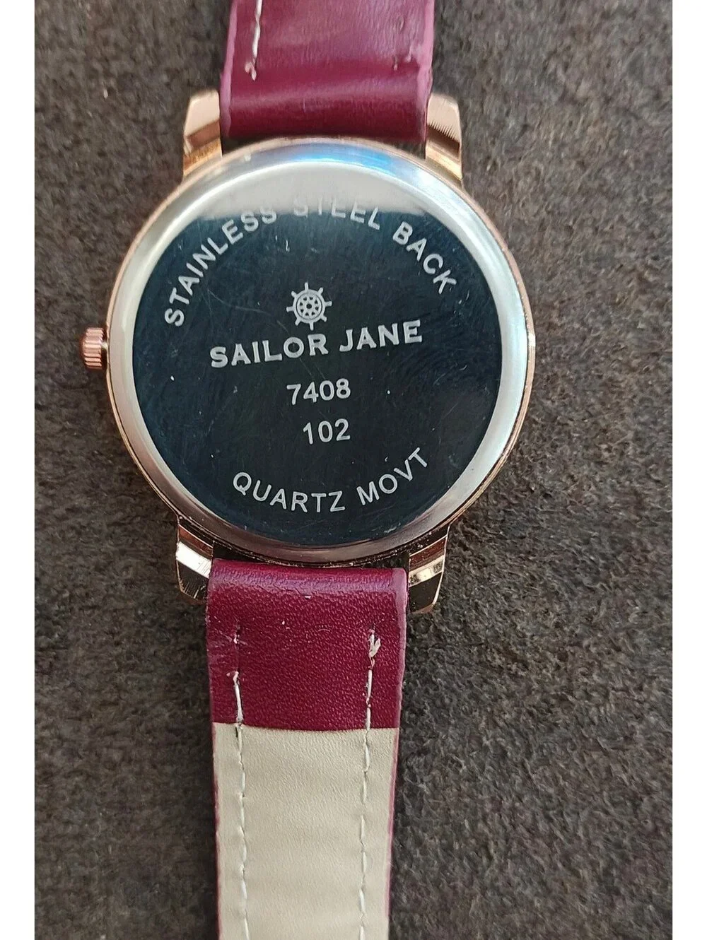 Sailor Jane Red Wine Themed Ladies Watch